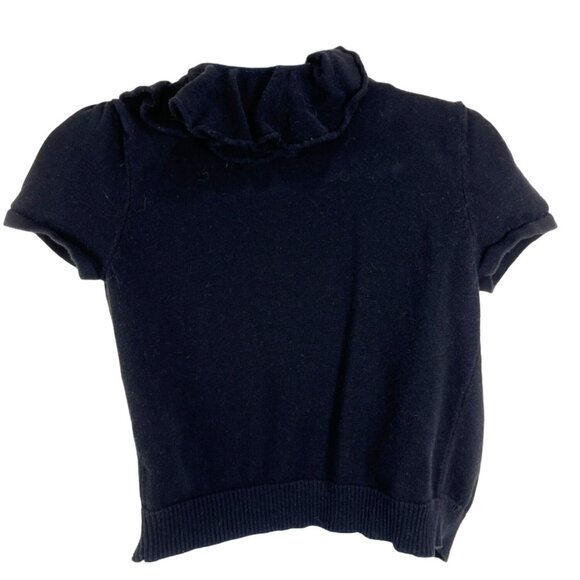 International Concepts INC Small Black Cardigan Open Front Short Sleeve 22d - Picture 2 of 9